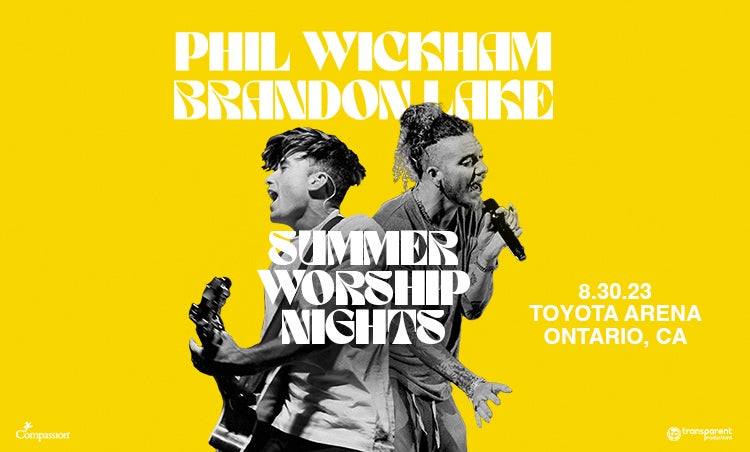Phil Wickham And Brandon Lake Summer Worship Nights Tour Toyota Arena 7784